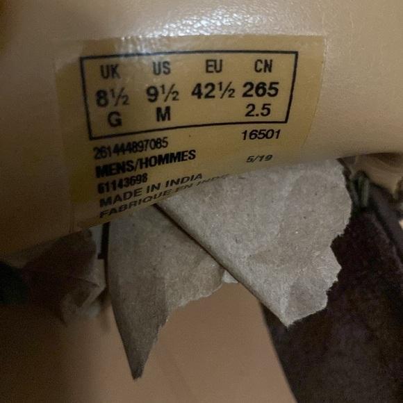 Clarks driving Moccasin Loafers Mems 9.5M Brown Leather business office casual - Picture 7 of 8